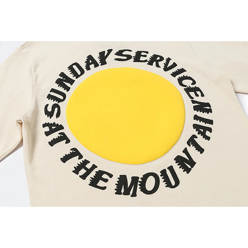 Long Sleeve T-Shirt Casual Cotton Sunday Service Holy Women Men Hip Hop Street Wear Kanye West Pullover T Shirts