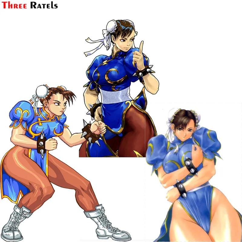 

Наклейка на автомобиль и мотоцикл Three Ratels F22 Chun Li Fighter для Passat B5, ПВХ