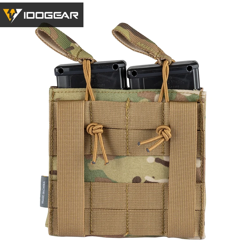 IDOGEAR тактическая сумка для журналов двойная переноска с открытым верхом 5 56 и