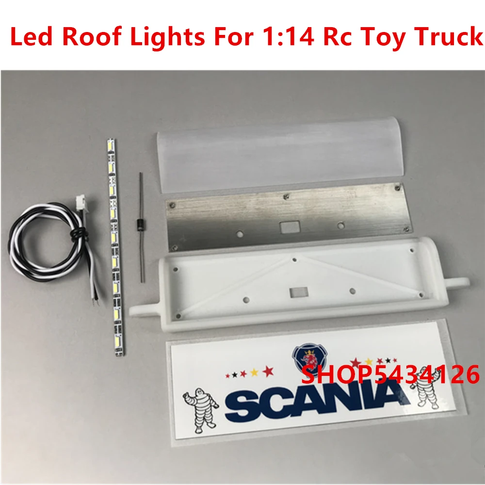 

Led Body Roof Lights Kits For 1:14 Scale Rc Tractor Trailer Tamiya Scania Truck Actros Toys R620 56323 R730 R470 Upgrade Parts