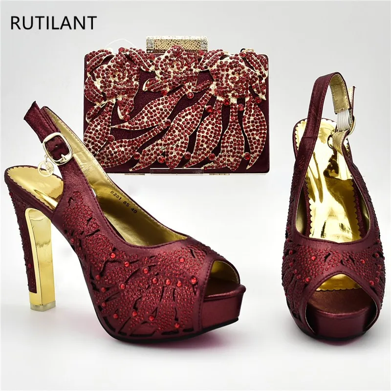 Комплект из обуви и сумки в африканском стиле комплект стразы свадебные