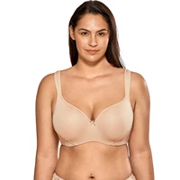 womens lightly lined underwire smooth full figure balconette bra