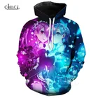 Толстовка Loli Мужскаяженская с 3D-принтом, милая фуфайка с капюшоном в японском стиле аниме Re:zero Rem Ram, горничная одежда для косплея отаку