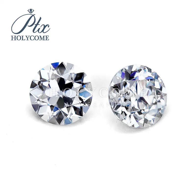 

Jewelry wholesale high quality white 6.5mm Europe cut round shape synthetic loose moissanite price per carat for jewelry
