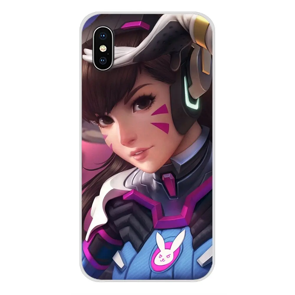 Чехлы для телефонов Overwatchs OW Game D.VA чехлы Xiaomi Redmi Note 3 4 5 6 7 8 Pro Mi Max Mix 2 2S Pocophone F1 |