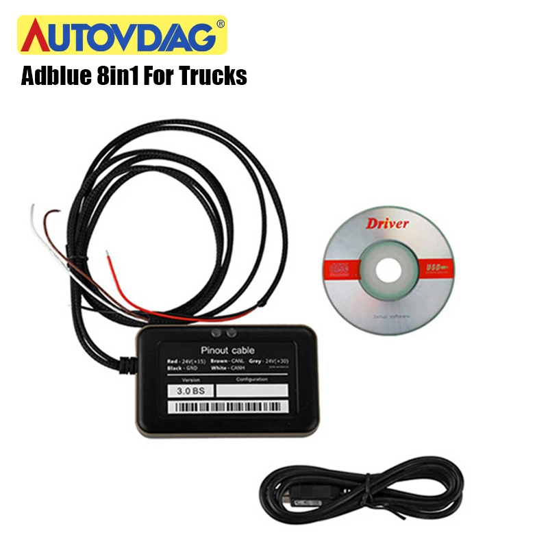 Adblue 8 в 1 для грузовиков Obd2 8в1 эмулятор с NOx sensor 3 0 программирующий адаптер