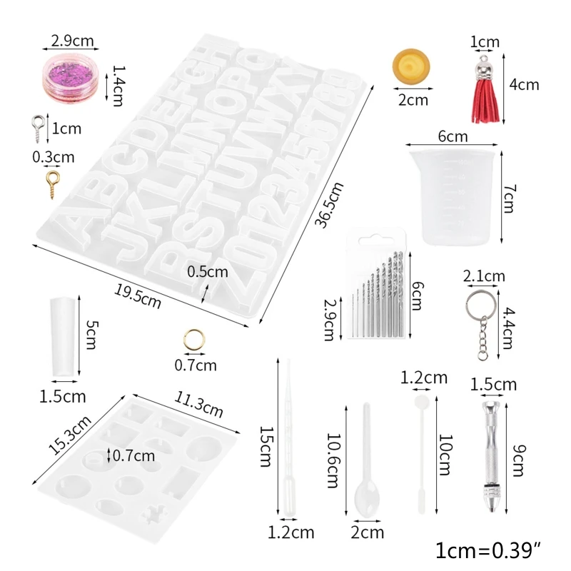 

1 Набор алфавита буквы ключ кулон силиконовая форма «сделай сам» ремесла Ювелирные изделия Брелок инструмент для изготовления кристаллов э...