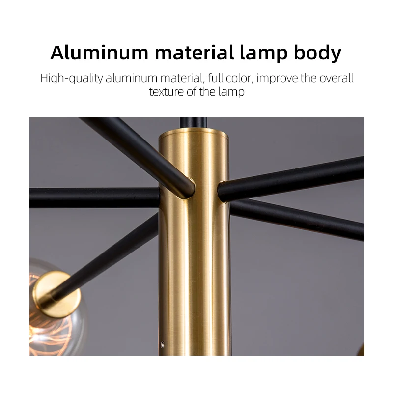 

Fuying Modern Nordic LED Chandelier Lighting Adjustable For Bedroom Lamp Living Room Kitchen Home Indoor Pendant Light Fixtures
