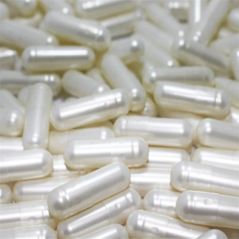 

0# empty capsule 10000pcs Pearl White Colored Hard Gelatin Empty Capsule joined or seperated capsule available)Tattoo accessorie