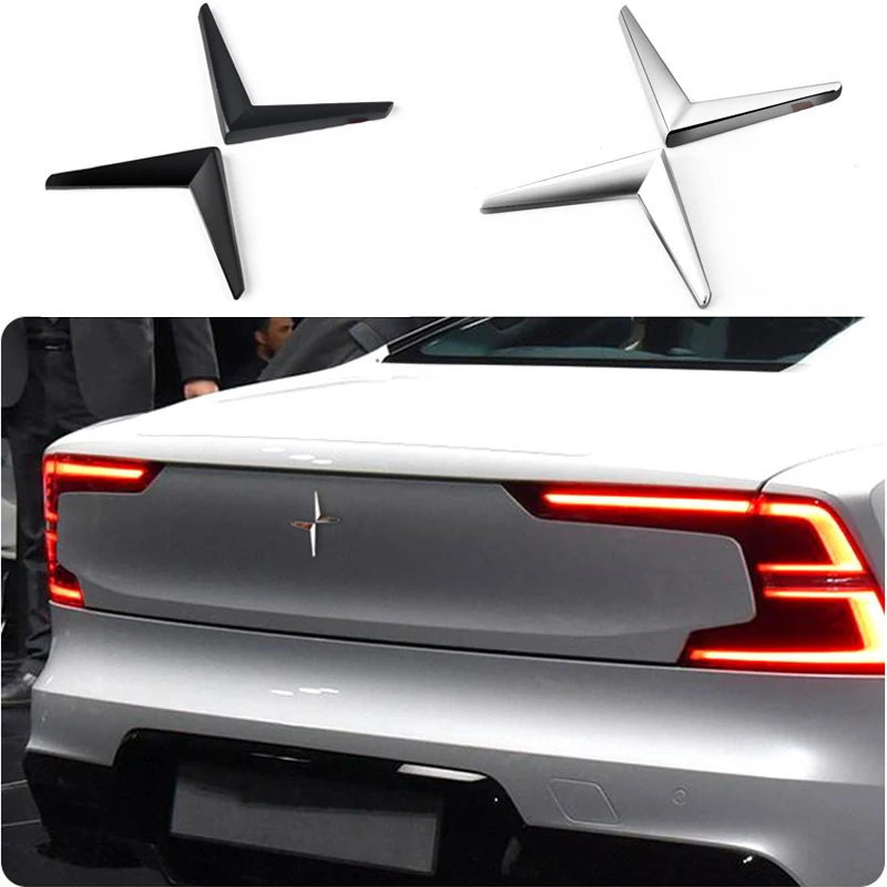 1X черная серебряная наклейка с логотипом Polaris декоративные наклейки для VOLVO XC40 XC60