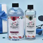 Набор для отверждения клея, набор для рукоделия сделай сам, прозрачный стол для заливки эпоксидной смолы, 1000 г, 3:1, речной кристалл