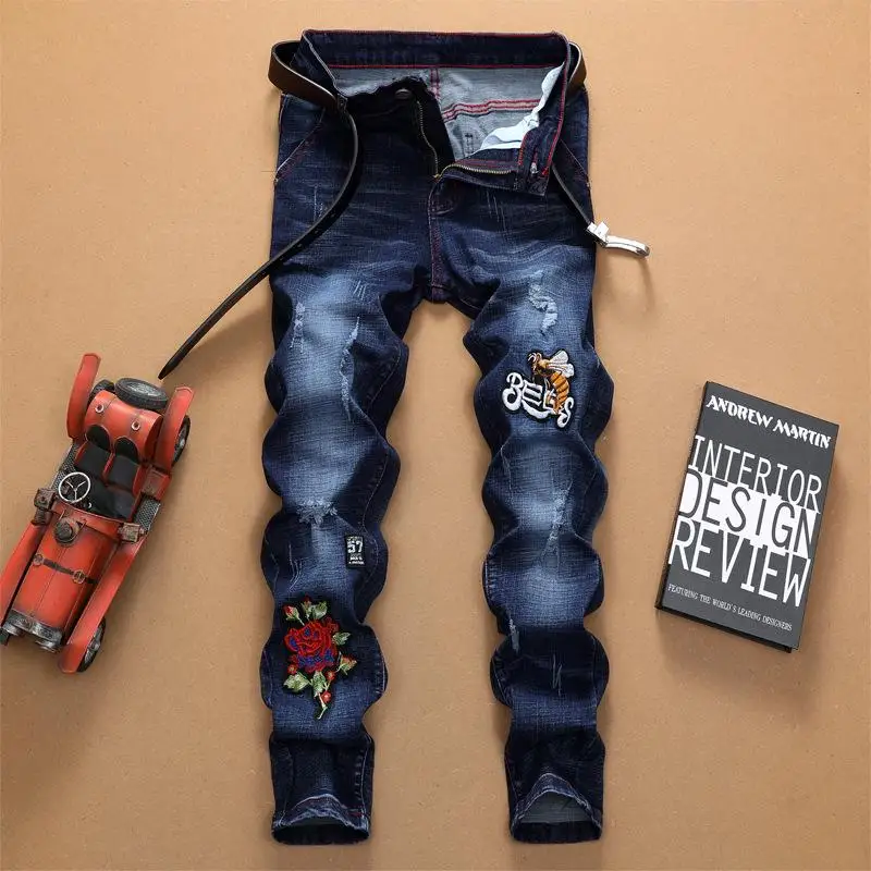 

New Arrivals Men's Oversize Loose Jeans Causal Long Denim Pants Vintage Trousers