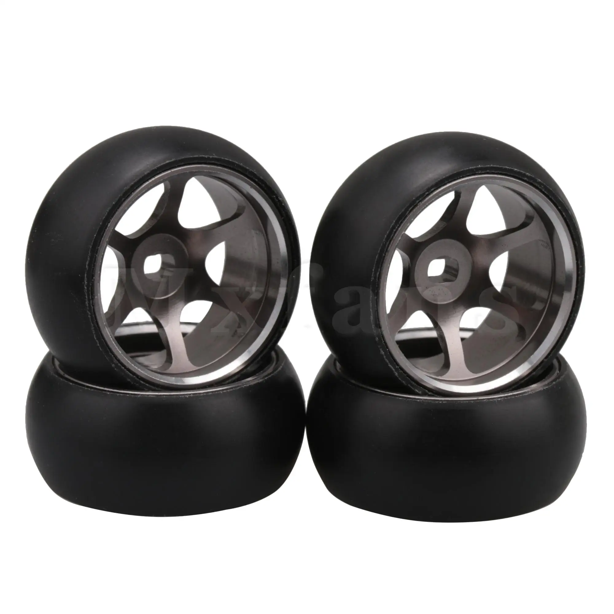 

Mxfans 4x Titanium 6 Spoke Wheel Hub Tyre Replacement for WL K969 P929 RC 1:28