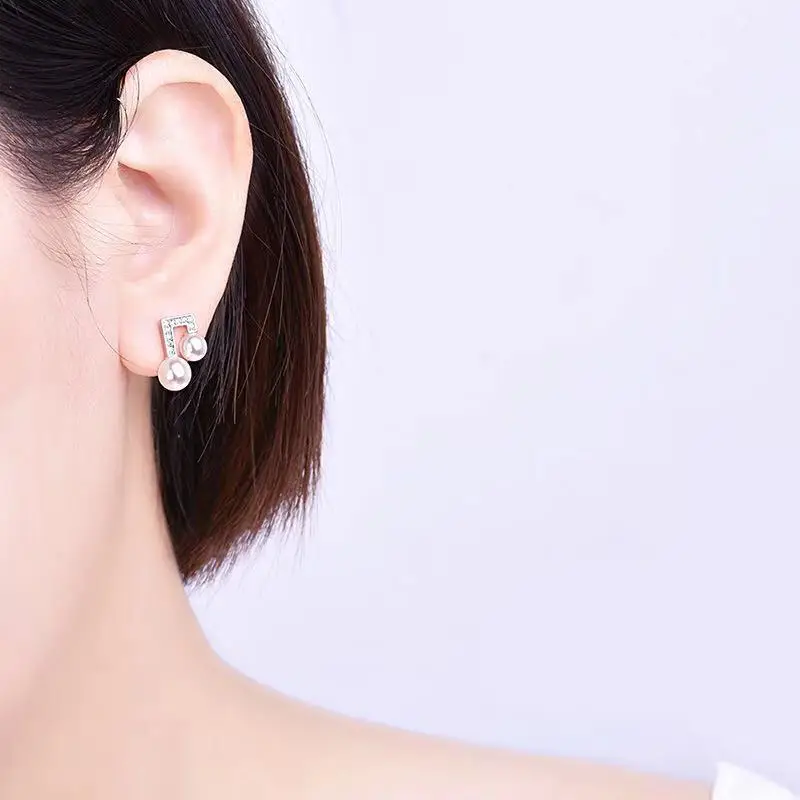 Эра бизнеса Ян Ин с параграфом серьги женские музыкальные синие дизайнерские