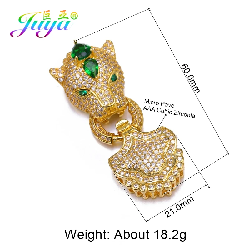 Gold Juya Ali Moda кубический цирконий декоративный Дракон крепеж разъемы для DIY натуральный камень барокко Жемчуг Ювелирные изделия с кистями изготовления - Цвет: Gold