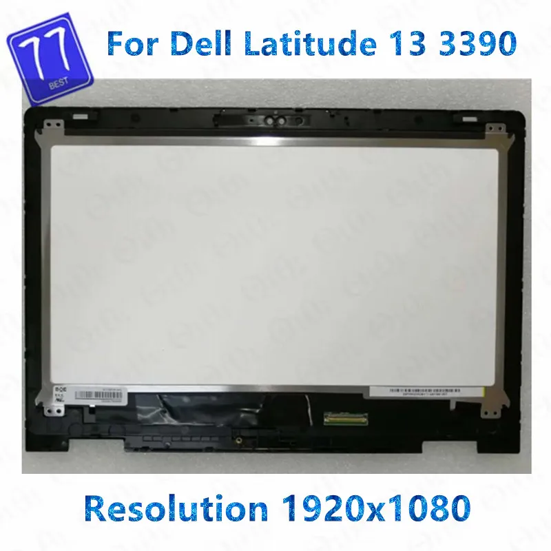 

13.3" FHD 1920*1080 for Dell Latitude 3390 2-in-1 P69G P69G001 Laptop LCD Touch Digitizer Replacement Assembly Screen Display