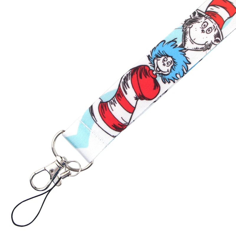 

Homegaga Dr.Seuss Cartoon Lanyards Phone Keys ID Badge Holder Cool Neck Strap Phone Hang Rope Keys Lanyards Gift for Kids D2431