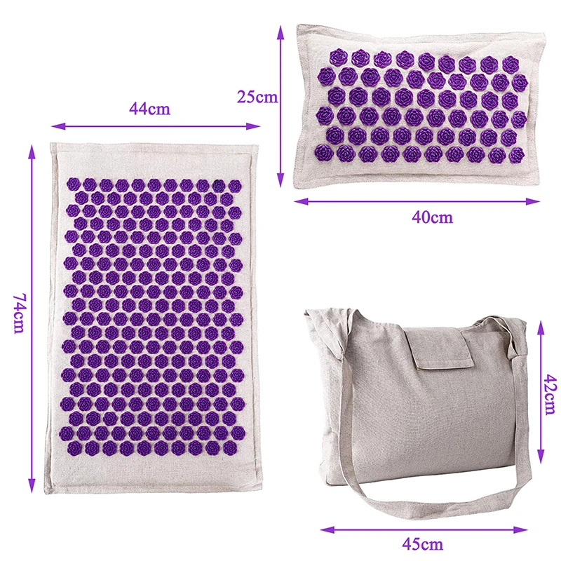 С изображением кокосовых пальм акупрессурном коврике облегчает боль в шип