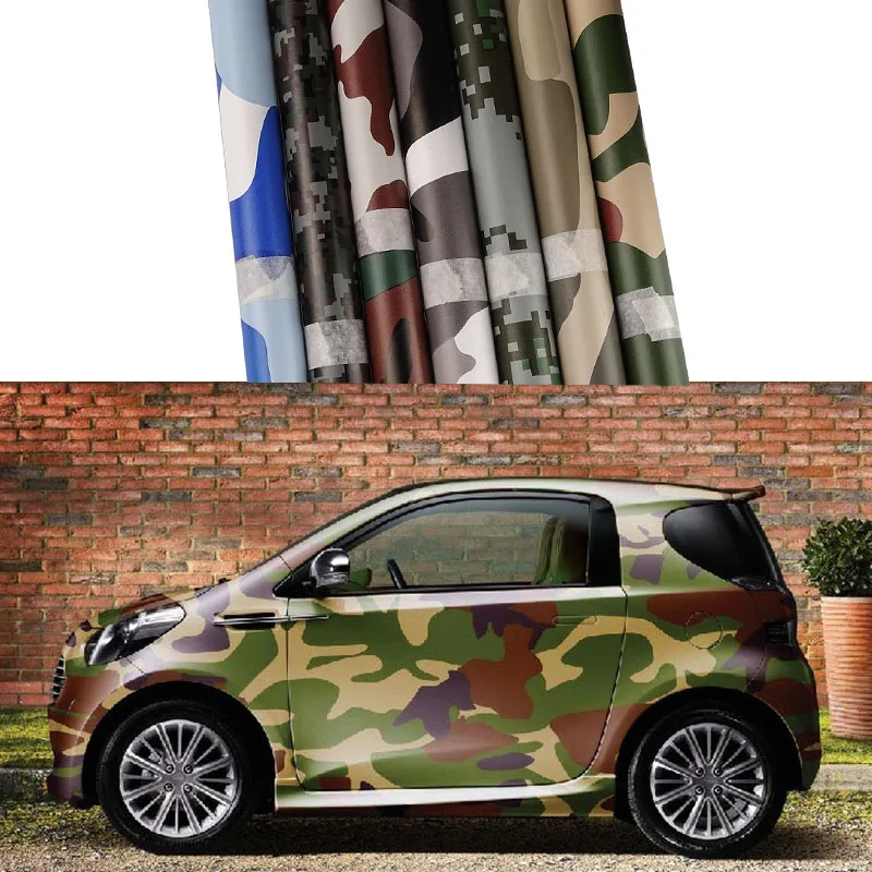 50 см * 200 камуфляж винил ПВХ Стикеры Обёрточная бумага пленка Цифровой Лесной