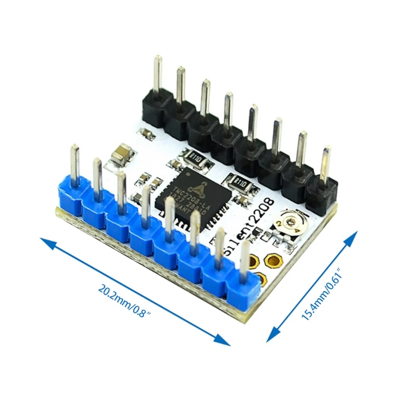 Драйвер шагового двигателя MKS TMC2208 2208 StepStick V2.1 с радиатором детали для 3D-принтера