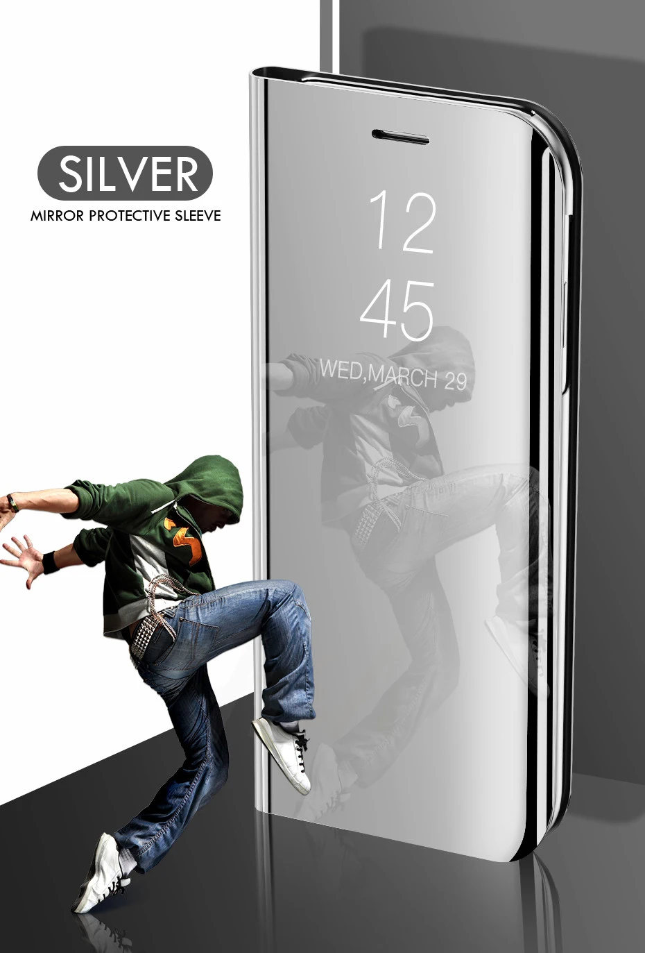 Auroras для vivo Y93 Lite чехол подставка держатель флип зеркало вид для vivo y93 lite противоударный vivo чехол