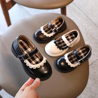 british new girls leather shoes for children wedding party princess dress fashion mary jane shoes kid flat school shoes