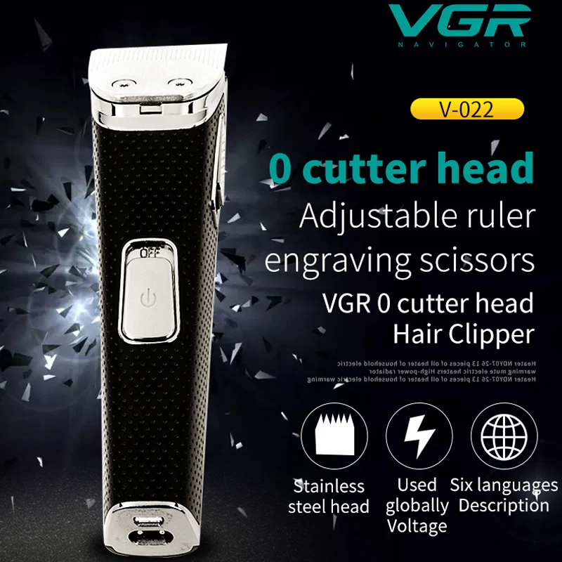 Электрическая машинка для стрижки волос VGR электрические машинки с 0 насадками