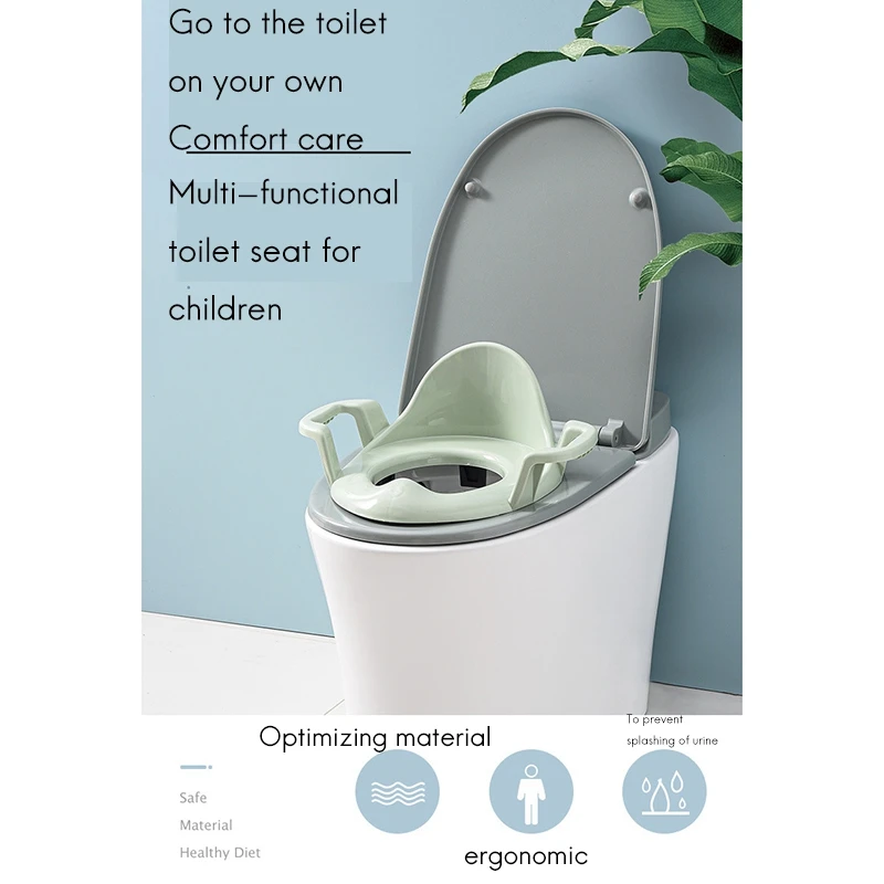 

Kids Safety Toilet Chair Training Cushion Baby Toilet Potty Seat with Armrest Infant Urinal Seat Ring Pad Potty Mat