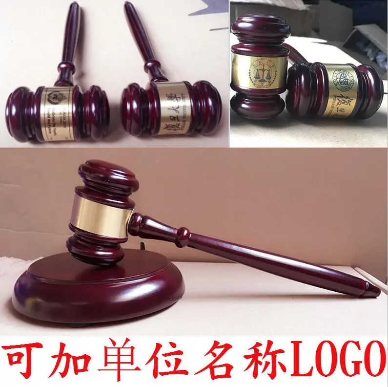 Деревянный тормозной молоток ручной работы для юриста судьи декор аукциона |