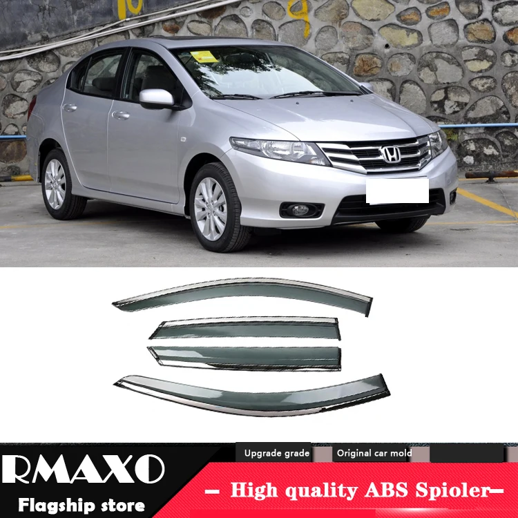 Для HONDA CITY 2008 2014 Пластиковый оконный козырек вентиляционные оттенки Защита от