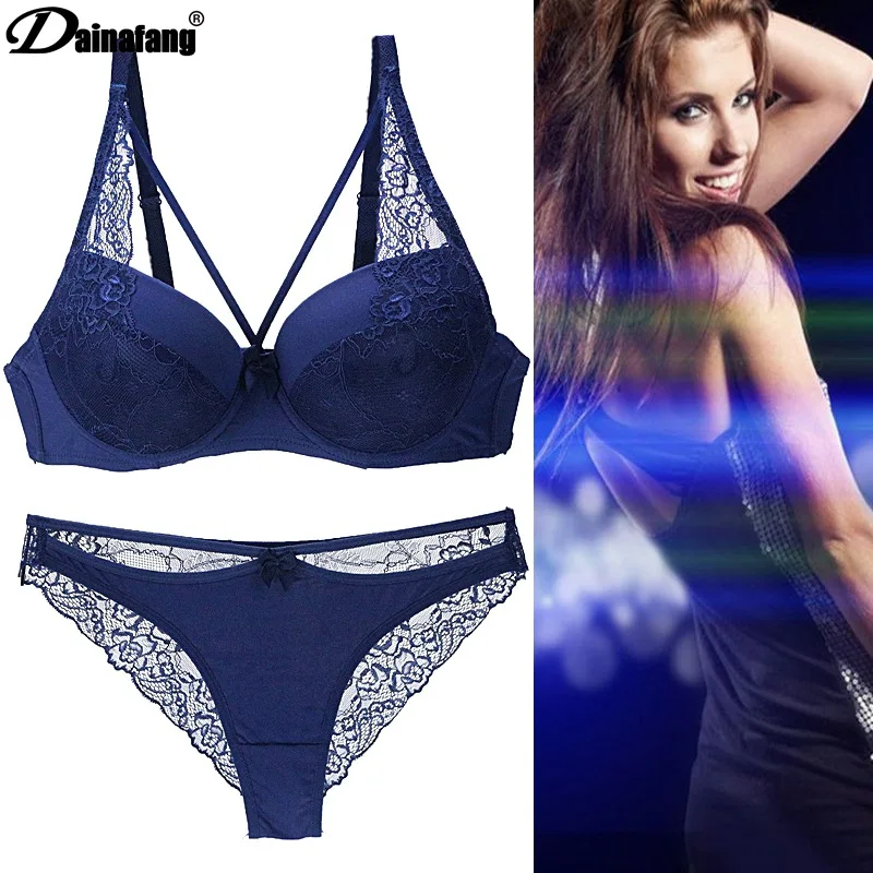Соблазнительный кружевной комплект с бюстгальтером элегантный дышащий Женский