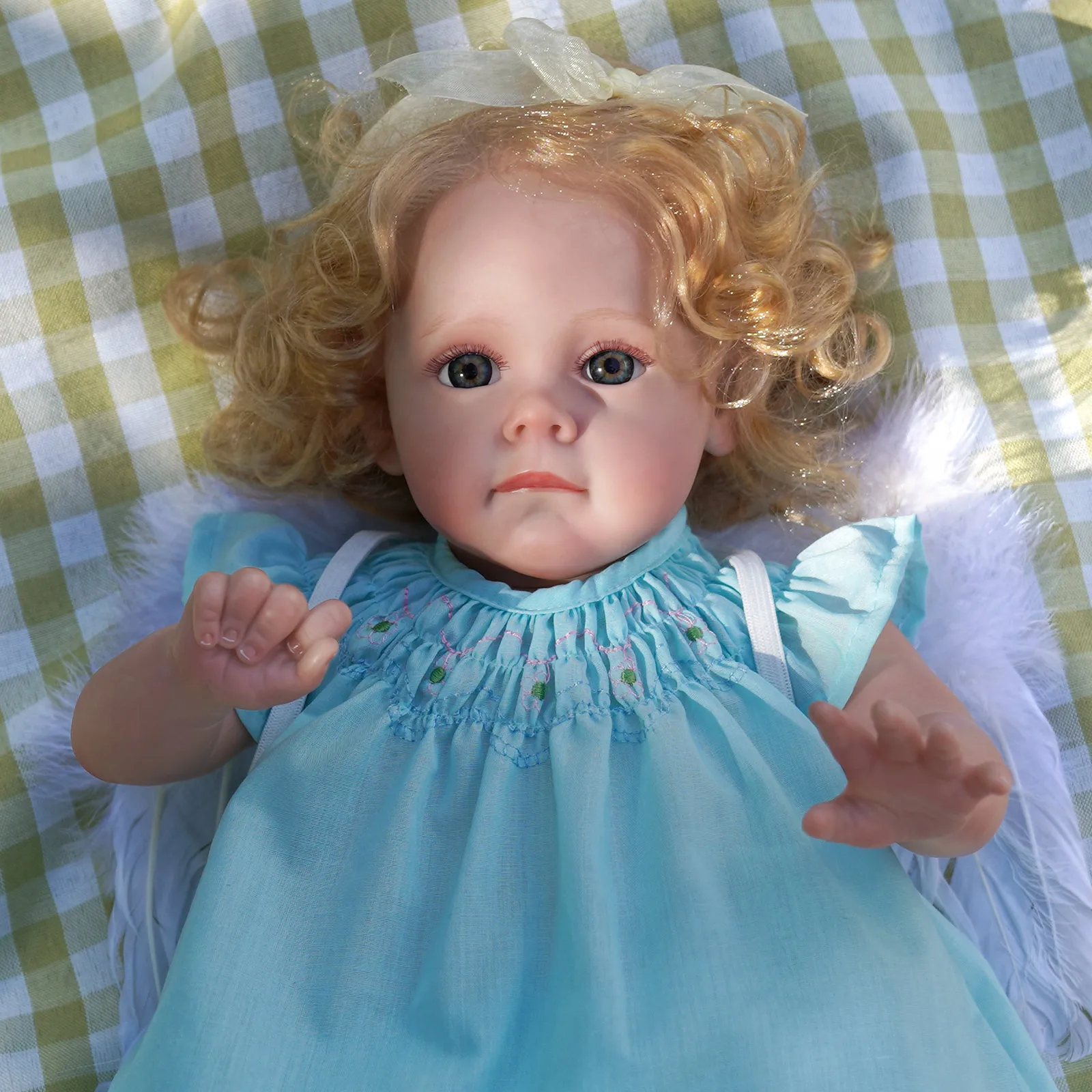 

ADFO 17 Inches Maggi Reborn Baby Vinyl Handmade Dolls Realistic Companion Toys Silicone LoL Gift For Girl Doll+ Clothes