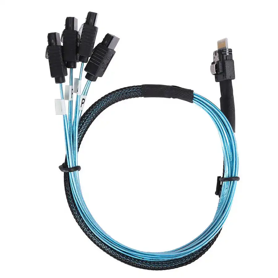 Кабельные Инструменты 12 Гбит/с соединительная линия MINI SAS 38p SFF-8654 к 4 x Sata серверные