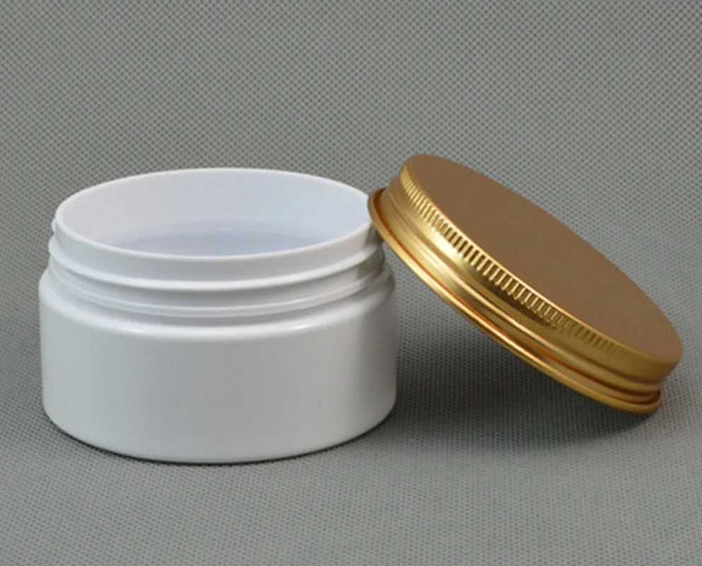 Белая пластиковая Косметическая банка 30 шт./лот 100 мл многоразовая бутылка для