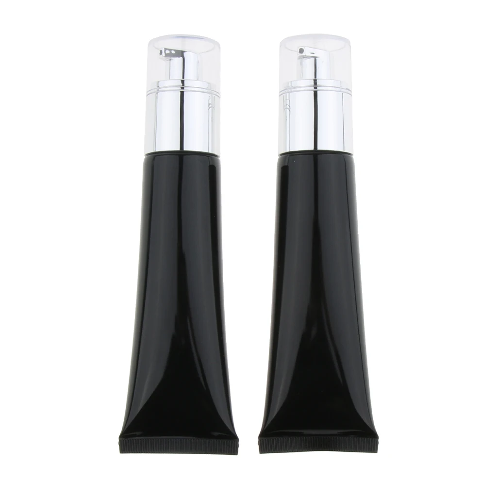 

2pcs Travel Refillable Empty Pump Bottle Cosmetic Make Up Cream