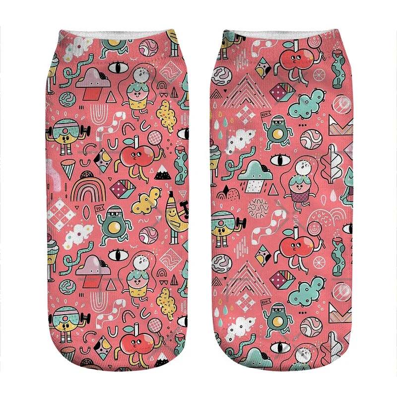 Женские носки милые Носки с рисунком радуги и искусственными блестками женские в