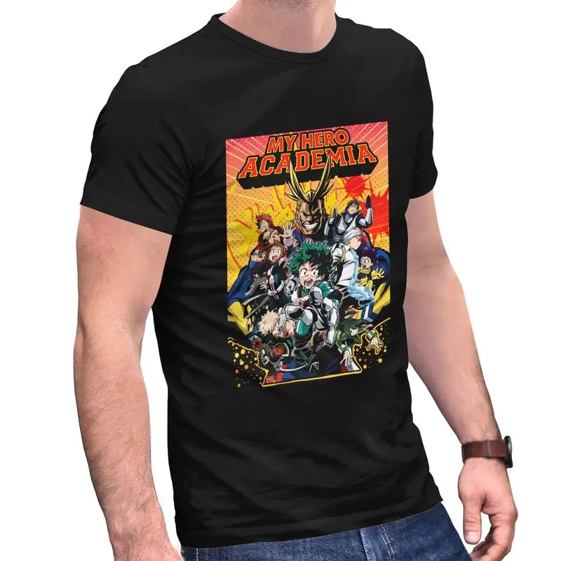 

Classic My Hero Academia T Shirt Men Short-Sleeve Japanese Anime Manga T-shirt Streetwear Tee Tops Cotton Tshirt Merchandise