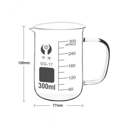 

1pcs/Laboratory Glassware Glass Beaker with Handle Borosilicate Glass 50-800ml