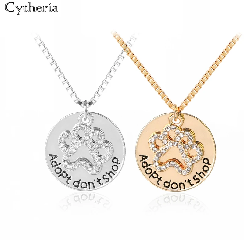 Необычное Ожерелье с полыми отпечатками лап животных ожерелье украшения для