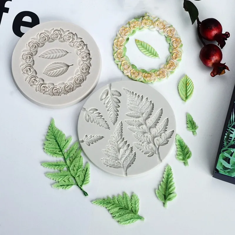 

Flower leaf series silicone mold DIY syrup cake chocolate mold UV epoxy resin clay clay decoration accessories tool