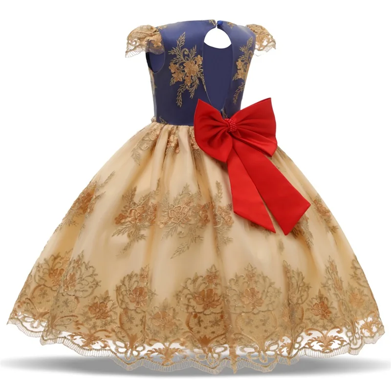 Flower Girls Party Princess Dress Kids Embroidered Formal Wedding Birthday Christmas Ball Gown Children Ceremony Dresses | Детская