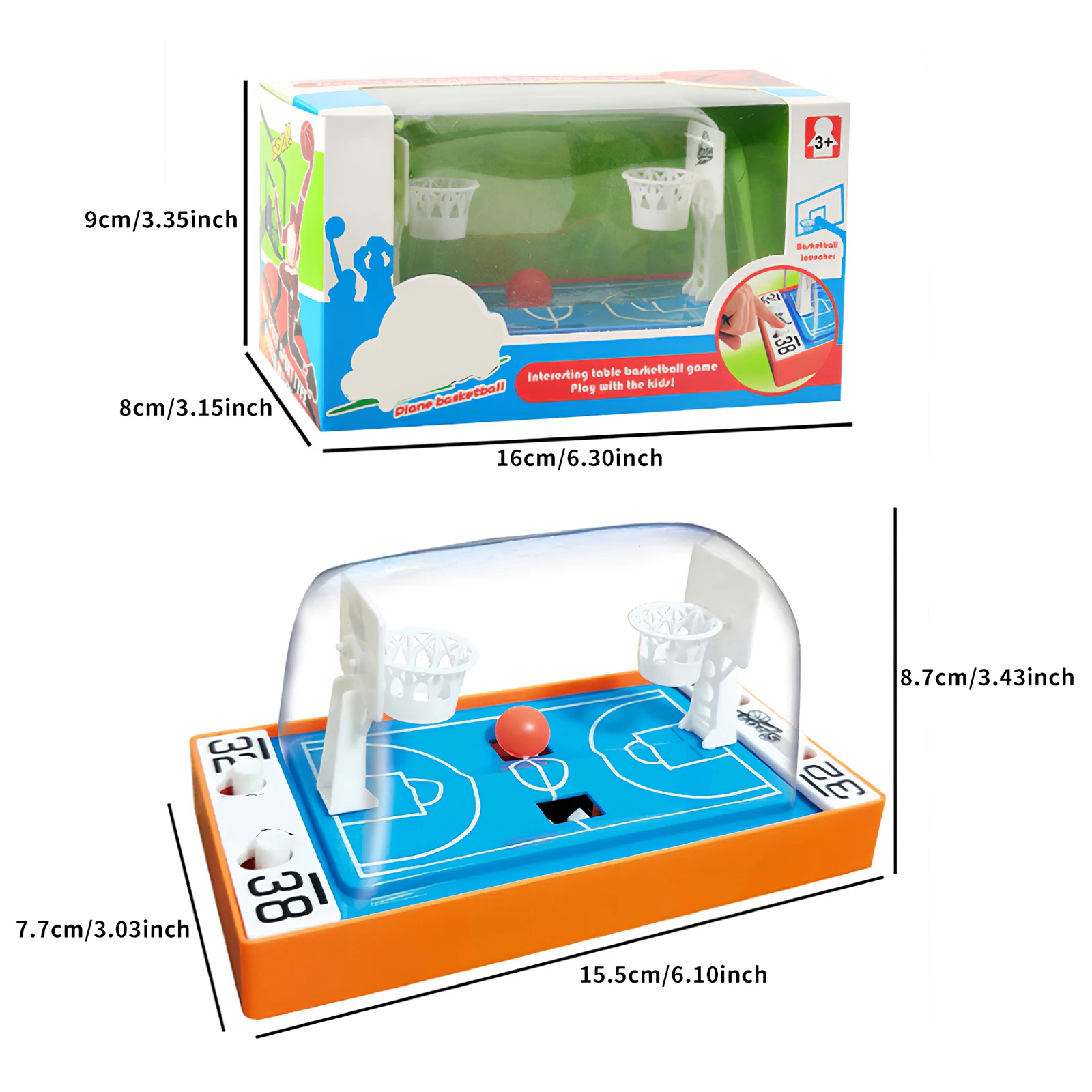 

Finger Basketball Training Game Toy Kid Double Finger Ejection Basketball Court Parent-Child Indoor Interactive Sport Toy