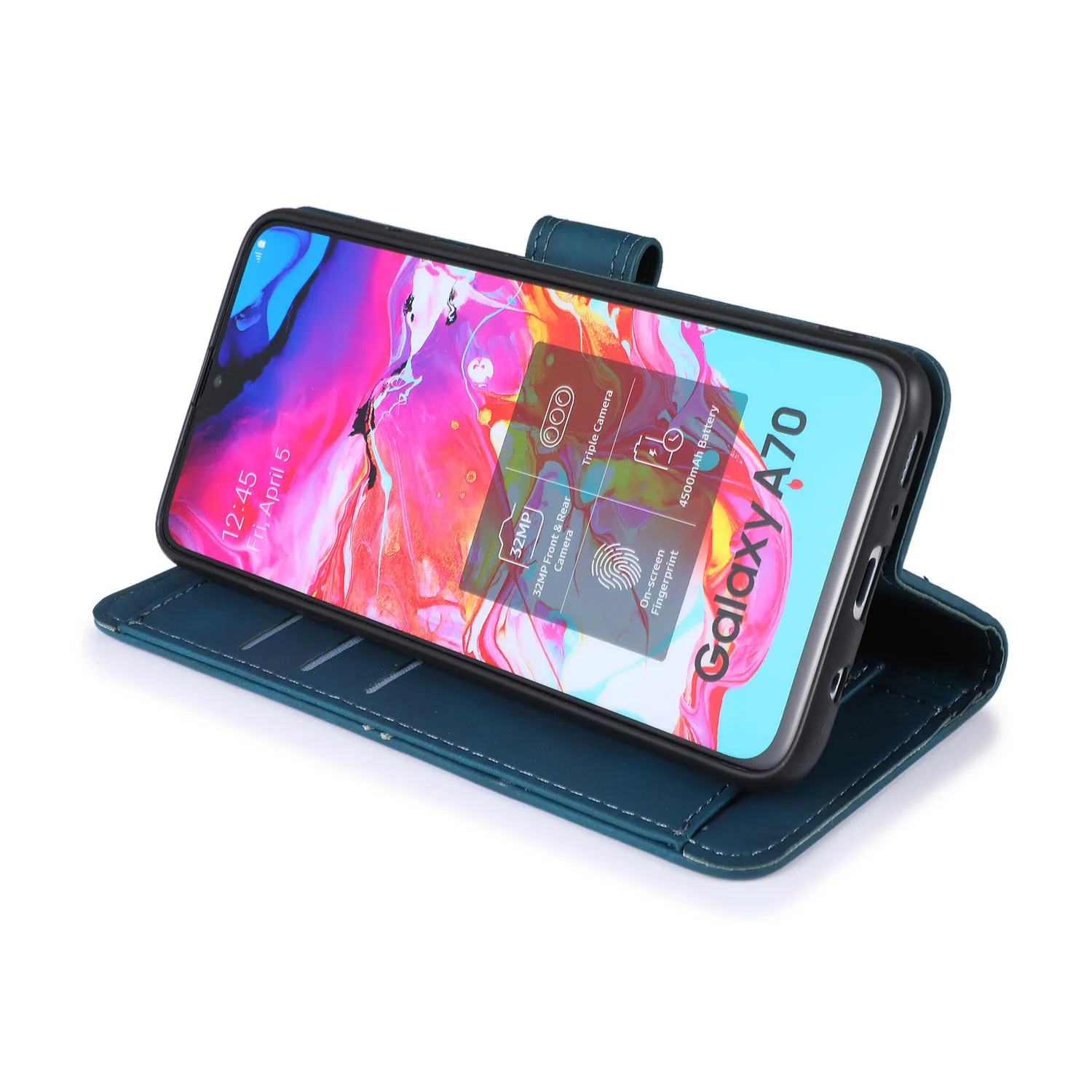 Leather Case For Samsung Galaxy A70 A70S Funda Cover Magnetic Flip Retro Wallet Stand Phone Bag On A 70 70S Coque | Мобильные