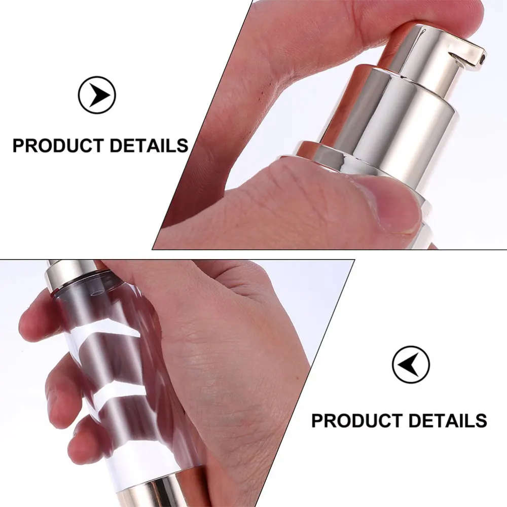 

6 Pcs 15ml Cosmetics Subpackaging Bottle Travel Lotion Emulsion Container