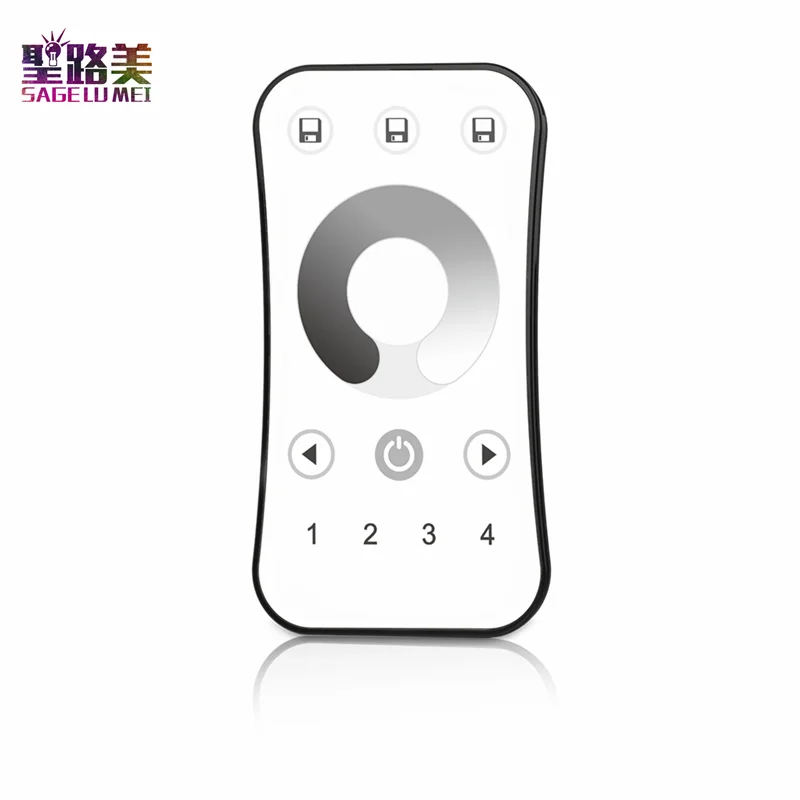 

R6 4 Zone dimming Ultrathin Touch brightness Wheel RF Remote Controller R6-1 1 zone Wireless Dimmer For single color strip tape