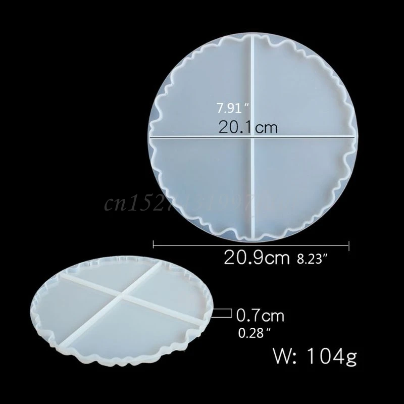

2Pcs Silicone Interlocked Coaster Mold Irregular Cup Bowl Mats Epoxy Resin Molds Geode Agate Slice Molds Art Crafts Tool