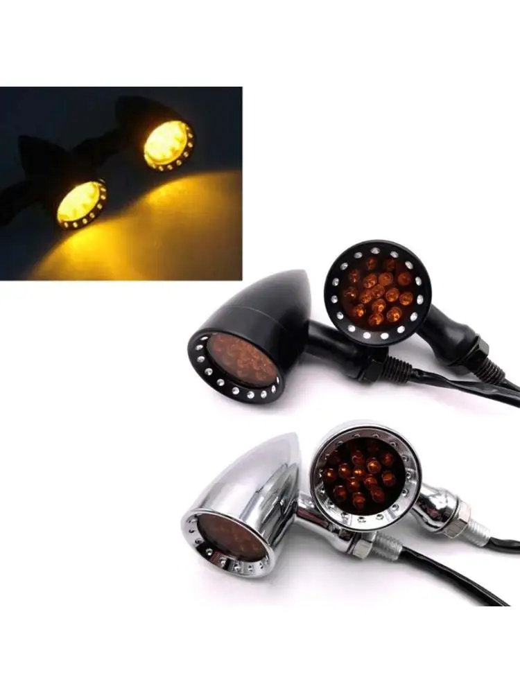 

2PCS Universal 12V Motorcycle Lights Lamp Turn Signals Indicators Turn Light 6XDB