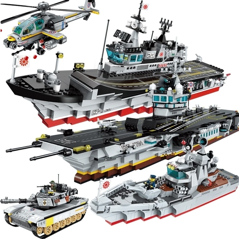 Enlighten Building Block Военная Боевая морская сила Apache Raid 3 фигурки 280 шт Развивающие