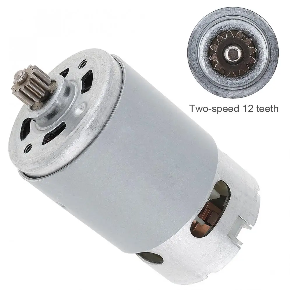RS550 25V 19500 RPM DC Motor with Two-speed 12 Teeth and High Torque Gear Box for Electric Drill / Screwdriver Hot