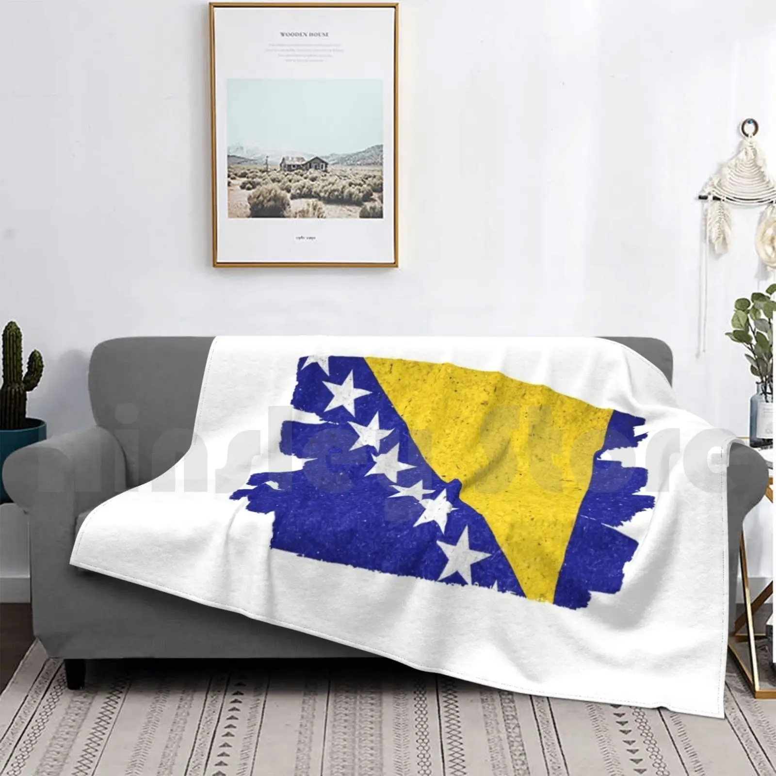 

Bosnia And Herzegovina Flag Blanket For Sofa Bed Travel Bosnia And Herzegovina Bosnian Bosnia Herzegovina